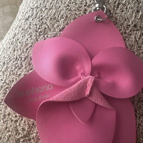 Calvin Klein Euphoria flower style keychain, pink