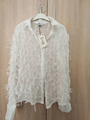 Πουκάμισο Pink Woman καινούργιο, μέγεθος S, άσπρο