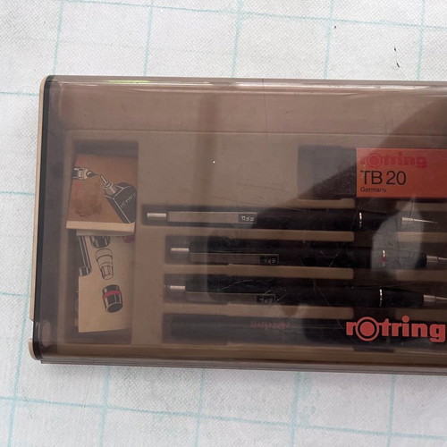 Rotring ΡΒΒ rapidograph set with pencil new