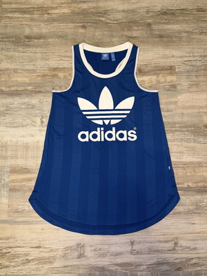 Adidas Originals Trefoil Tank Top navy blue used, women's XS