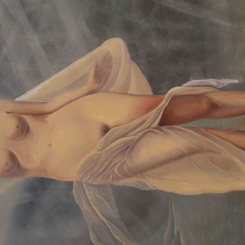 Nude oil painting artwork by Theio Nick new 70x90 cm