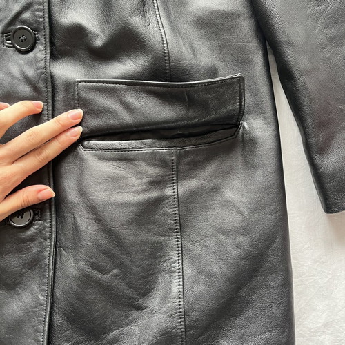 Black leather jacket Conbipel like new unisex
