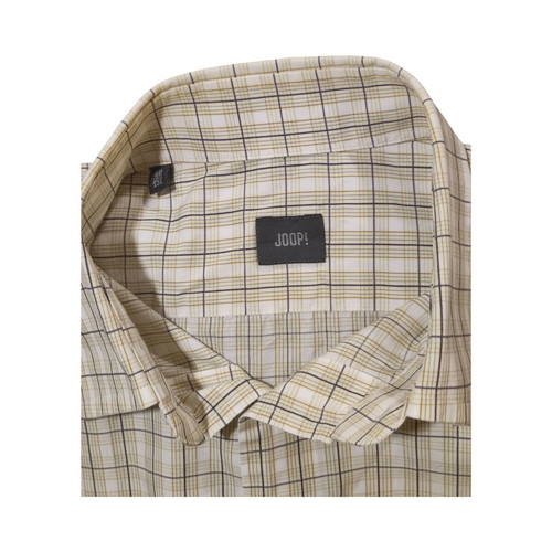 Joop! Men's Summer Check Shirt Size L beige like new