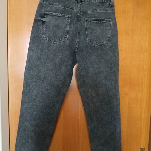 Zara women's jeans used, size L, dark gray