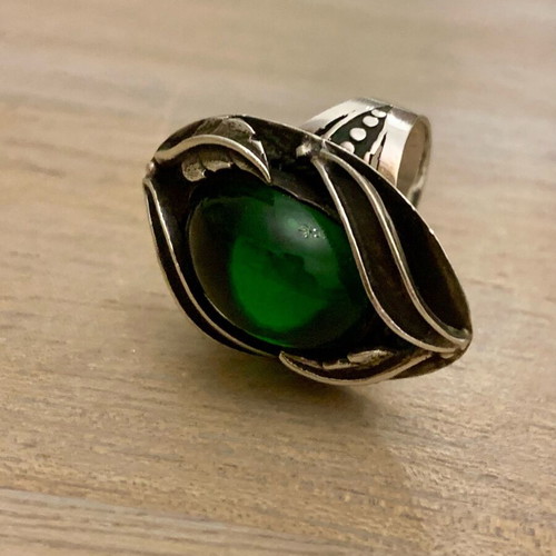 Handmade ring and earrings in 925 silver new