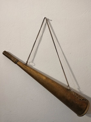 Antique Ontario Regiment horn used, brass from 1940s-1950s