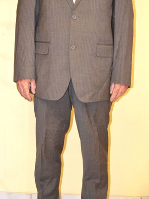 Men's suit like new, blue-gray, size L