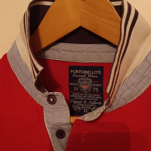 Portobello Polo Shirt red used, size L
