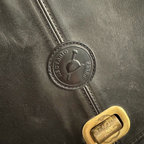 Vintage leather bag Nectario Pelle used, crossbody