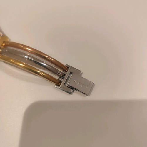 Swatch watch like new, gold and silver