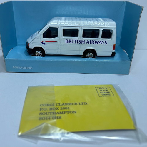 Corgi 1999 No 58116 Ford Transit Bus British Airways new