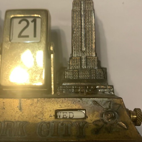 Desk calendar used New York