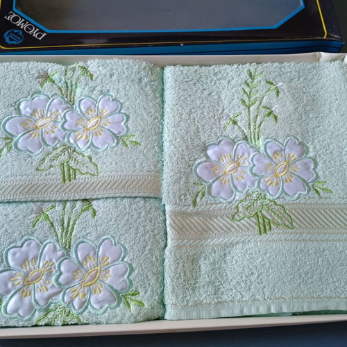 Vintage Rhythm towel set new, 3 pieces, 100% cotton