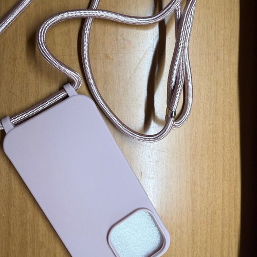 Θήκη iPhone 16pro ροζ με λουρί καινούργια