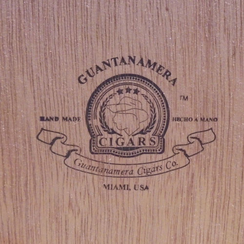 Guantanamera old wooden cigar box empty used
