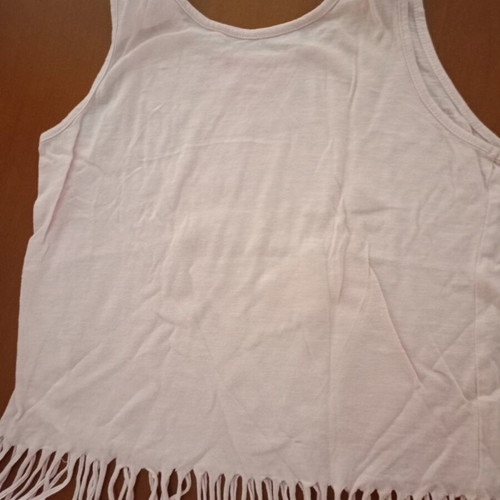 Boho summer top with unicorn and fringes for 6 years old, like new