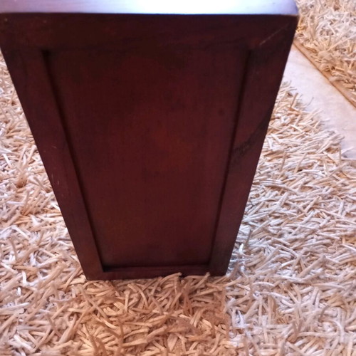 Wooden decorative tabletop candlestick like new, solid wood
