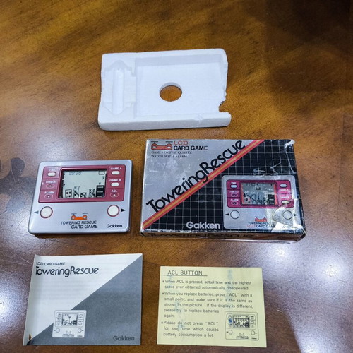 Gakken Towering Rescue LCD Card Game used
