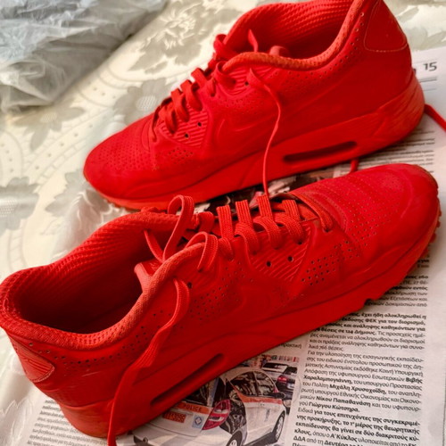 Nike Air Max 90 Ultra Moire used, bright crimson red, size 44