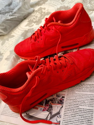Nike Air Max 90 Ultra Moire used, bright crimson red, size 44