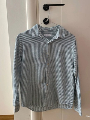 Zara striped linen blend shirt for boys 11-12 years