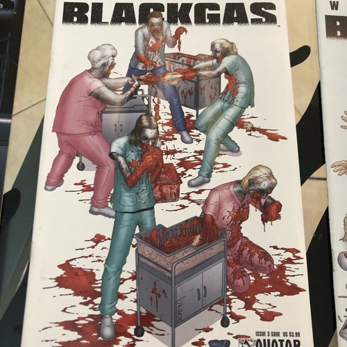 Blackgas set of 6 comics new, mini-series by Warren Ellis vol 1-2, Avatar Comics