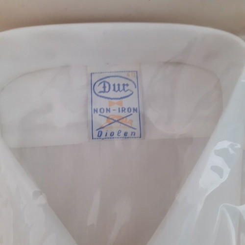 Vintage men's shirt box DUR 1970s like new