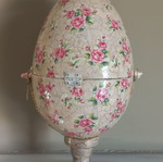 Handmade Easter egg with clock, new