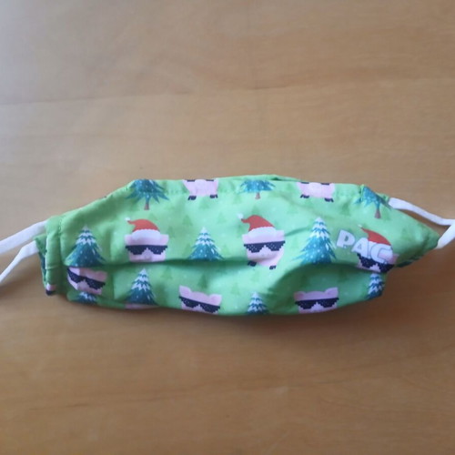 Xmas fabric Christmas mask new