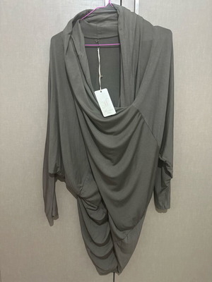 Moonshine Italian women's tunic new, grey and beige, XL to 3XL
