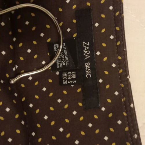 Zara skirt size S like new, brown, knee-length wrap