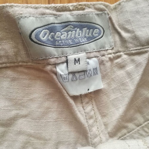 Cargo shorts ocean blue cotton size M like new