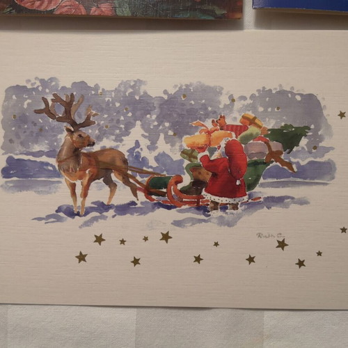 Christmas cards new, pack of 10 large and 5 small