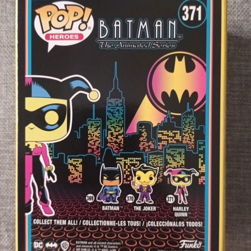 Funko Pop Harley Quinn 371 Black Light Glow like new