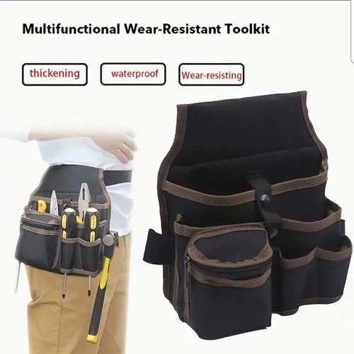 Waist tool bag new, waterproof with multiple pockets
