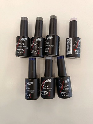 Μανό gel effect καινούργια, σετ 7 τεμαχίων