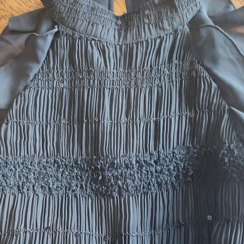 Zara evening dress black pleated, new, top M skirt L