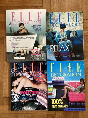 Elle Decoration magazines like new, set of 4 (1999-2004)