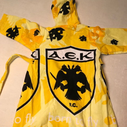 Velveteen AEK kids bathrobe new, size s, 100% cotton