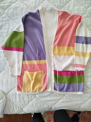 Marks & Spencer cotton cardigan like new, multicolor