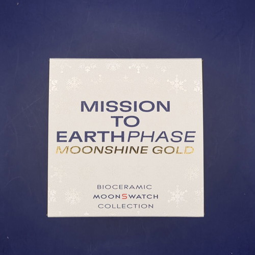 Swatch x Omega Mission to Earthphase Moonshine Gold new unisex watch