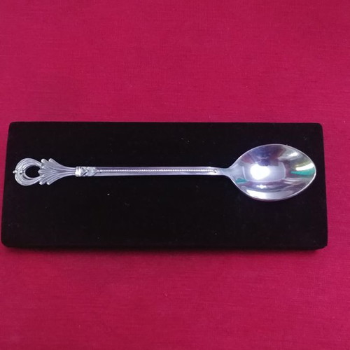 Συλλεκτικό κουταλάκι USSR melchior silver plated αντίκα 1950-1960