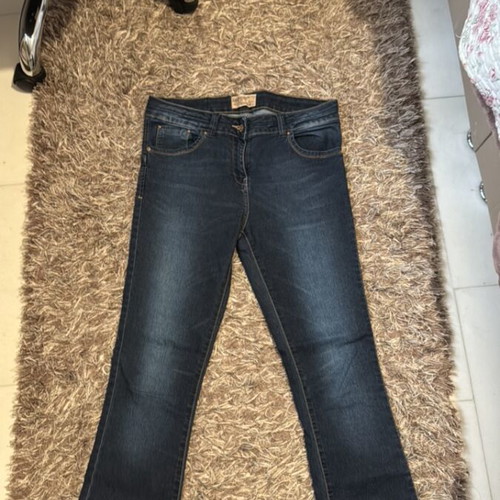 Jeans size 12 used, elastic, blue