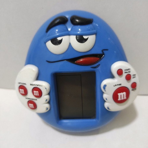 Vintage 1997 M&M's Blue Handheld Video Game used