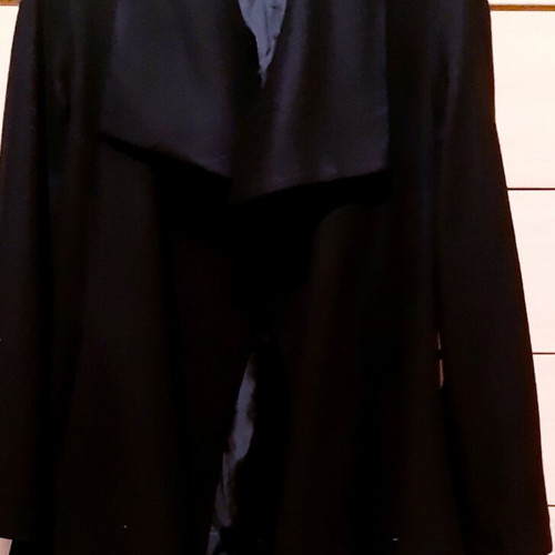 Zara wool coat black Large/XL like new