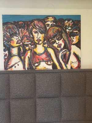 Painting of amateur art 100x70 cm new