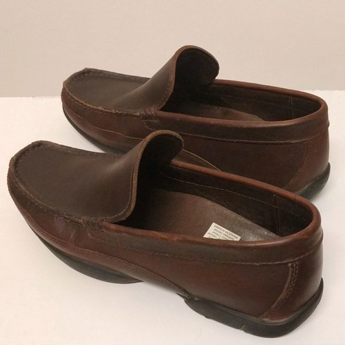 Loafers Chicago casual men's shoes size 40 used, brown leather