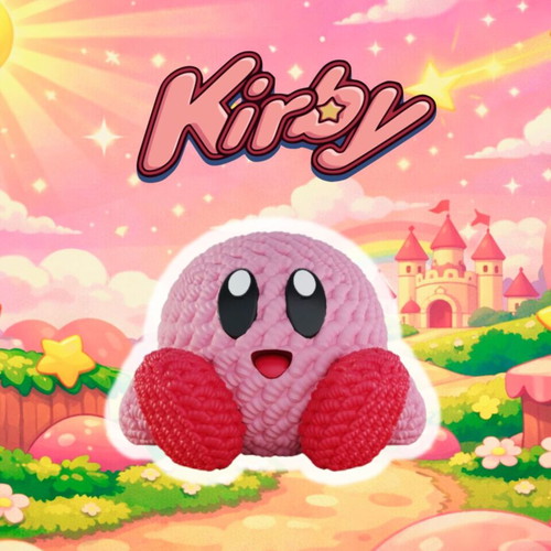 Kirby figure new, 3d printed, 8 cm height