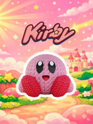 Kirby figure new, 3d printed, 8 cm height