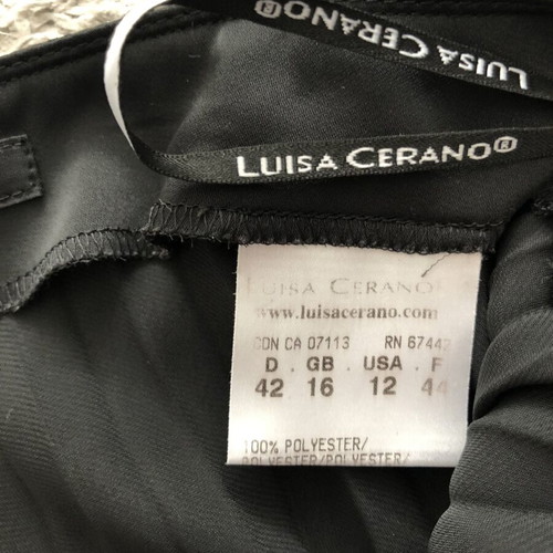 Luisa Cerano pleated skirt black like new, size XL